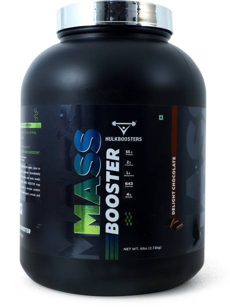 Hulkbooster Mass Booster Mass Gainer Powder - 6 lbs, 2.72 kg (Delight Chocolate) Weight Gainers/Mass Gainers