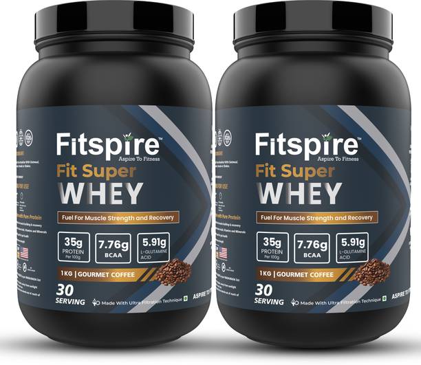 Fitspire Fit Super Protein 100% Authentic & No Adulteration Muscle Growth & Recovery Whey Protein