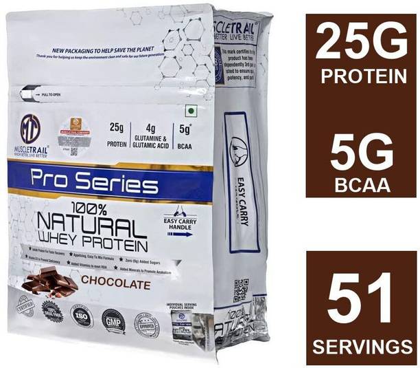 Muscle Trail Pro Series |51 servings |Primary Source Isolate |5g BCAA, 25g 100% Natural Whey Protein