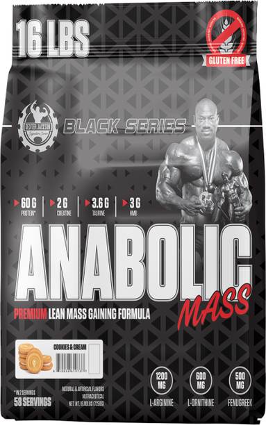 dexter jackson DJSS BLACK SERIES ANABOLIC GAINER 16 LBS COOKIES & CREAM Weight Gainers/Mass Gainers