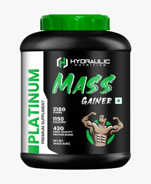 Hydraulic Nutrition Mass Gainer For Real Bulk Muscle Gain With High Calories 1016 (Vanilla 6Lbs) Weight Gainers/Mass Gainers
