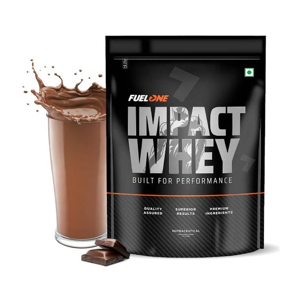 FUELONE Impact Whey Protein Blend, 23g Protein per Scoop, 4.71g BCAA,3.21g Glutamic Acid Whey Protein