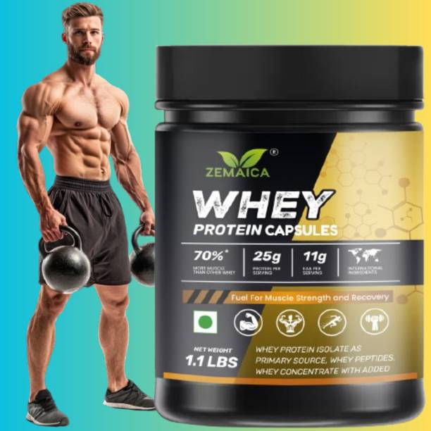 ZEMAICA Whey Protein Capsules Vital Daily Nutrition &...