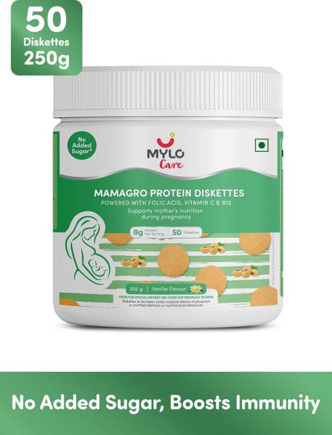 Mylo MamaGro Pregnancy Diskettes - No Added Sugar, Easy to Digest , Protein Cookie