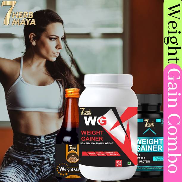 7Herbmaya Mass Gainer/Weight Gain Supplement/Mass Gain Multivitamin/Body Building Juice Weight Gainers/Mass Gainers