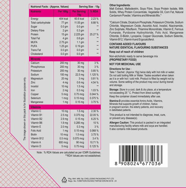 stamin D DIABETIC PROTEIN POWDER Protein Blends