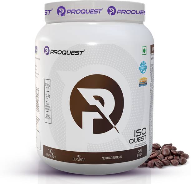 PROQUEST Iso Quest Whey Protein Isolate|Low Fat 27g Protein|Added Probiotics & Digezyme® Whey Protein