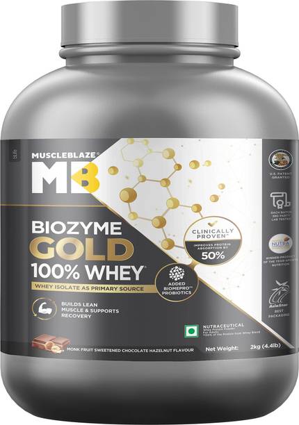 MUSCLEBLAZE Biozyme Gold 100% Whey Protein Whey Protein