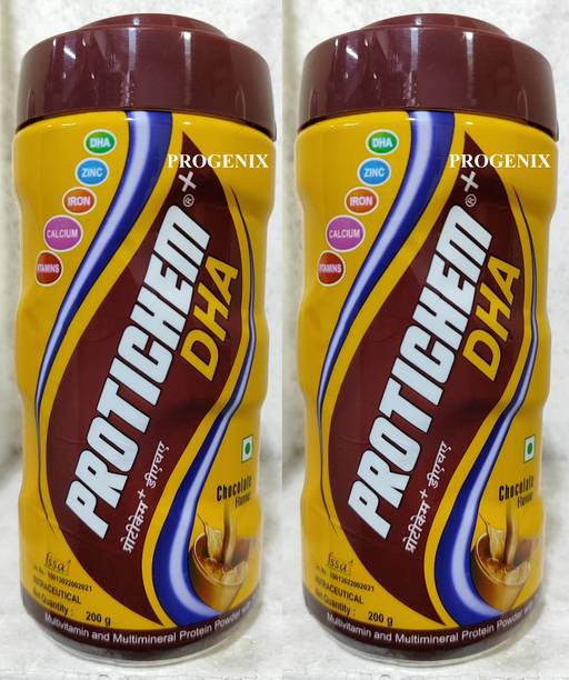 Progenix Protichem DHA Protein Powder Vitamin Mineral For Stamina Weight Muscle Growth Protein Blends