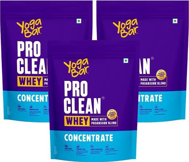 Yogabar Whey Protein Concentrate 3kg|27g Protein per Serve|Unflavoured Protein Powder Whey Protein