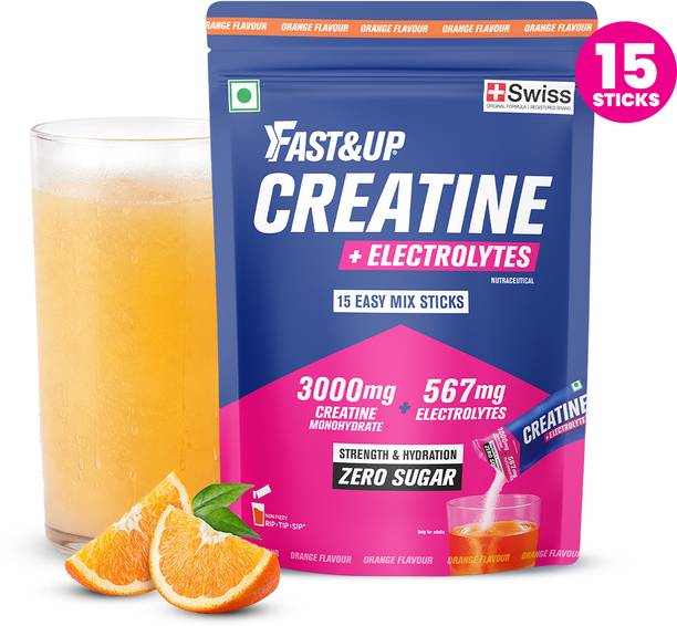 FAST&UP Creatine with Electrolytes | Strength + Hydration Formula Creatine