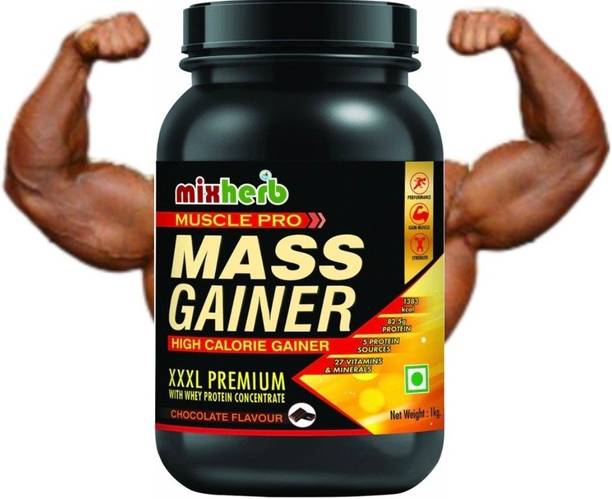 Mixherb MUSCLE MAN XXXL MASS GAINER, WEIGHT GAINER.MUSCLE GAINER,WHEY PROTIEN Weight Gainers/Mass Gainers