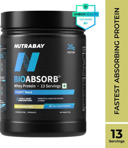 Nutrabay BioAbsorb™ Whey | Clinically Tested 54% Better Protein Absorption Whey Protein