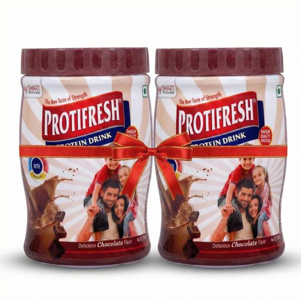 protifresh Chocolate Family Nutrition Drink for Immunity & Growth (Pack of 2) Plant-Based Protein