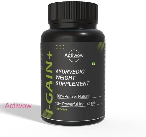 ACTIWOW i-Gain+ I Organic Mass Gainer I Boosts Strength & Mass Gain Naturally A02 Weight Gainers/Mass Gainers