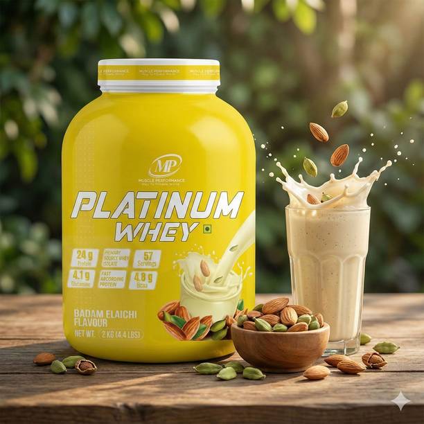 Muscle Performance Platinum Whey Protein|24g Protein per serve 2kg|Whey Isolate+Concentrate Blend Whey Protein