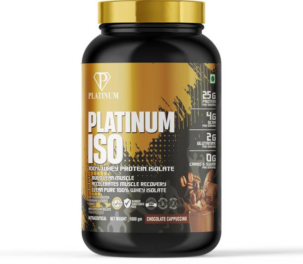 PLATINUM NUTRITION PLATINUM ISO100% WHEY PROTEIN ISOLATE (CHOCOLATE CAPPUCCINO) Whey Protein