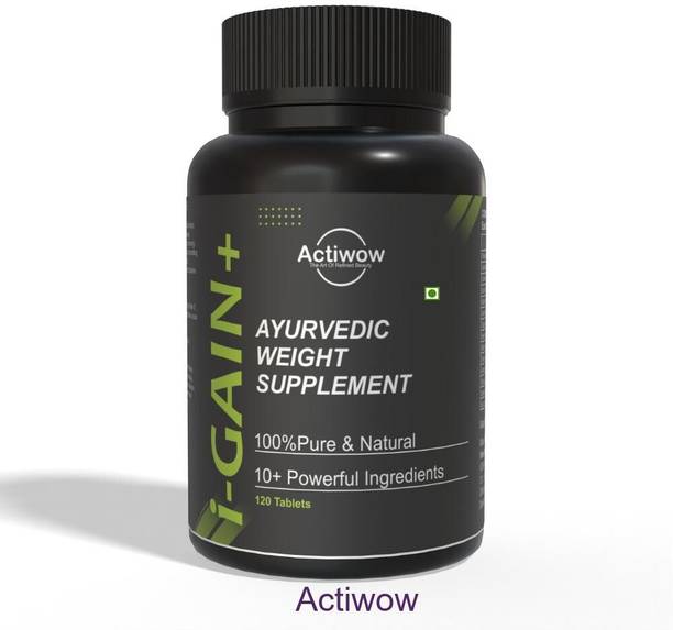 ACTIWOW i-Gain+ I Herbal Mass Builder I Supports Muscle Development & Weight Gain A02 Weight Gainers/Mass Gainers