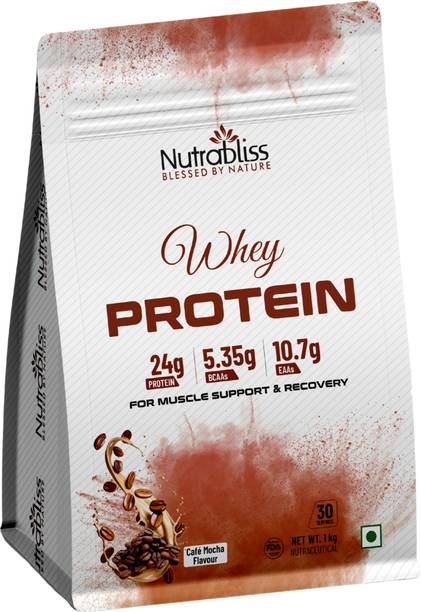 Nutrabliss Concentrate with Digestive Enzymes and Probiotics Muscle Support Whey Protein Whey Protein