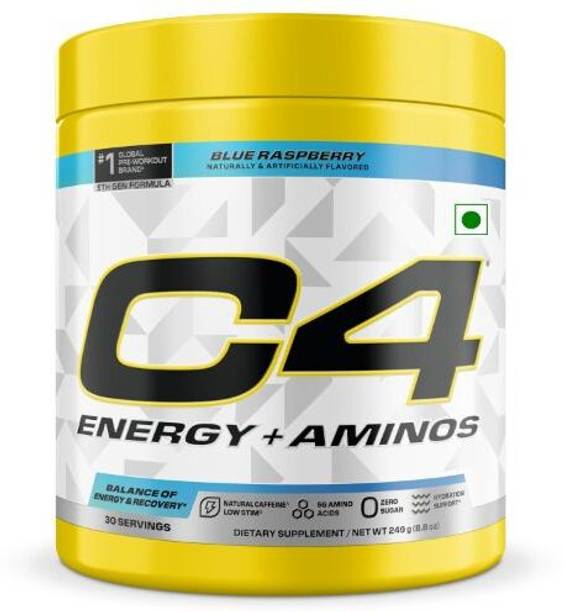 Cellucor C4 Energy + Aminos Powder | 5g BCAAs & EAAs for Muscle Recovery Pre Workout