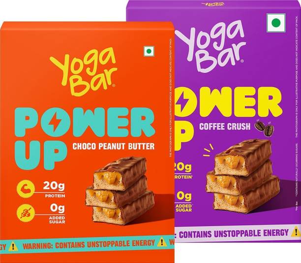 Yogabar 20g Protein | Healthy Snacks | No Added Sugar | 10 Power Up Protein Bars