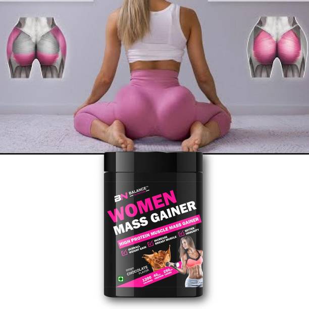 BN BALANCE NUTRITION Women Mass Gainer Powder | High Protein Weight Gain Supplement for Women Weight Gainers/Mass Gainers