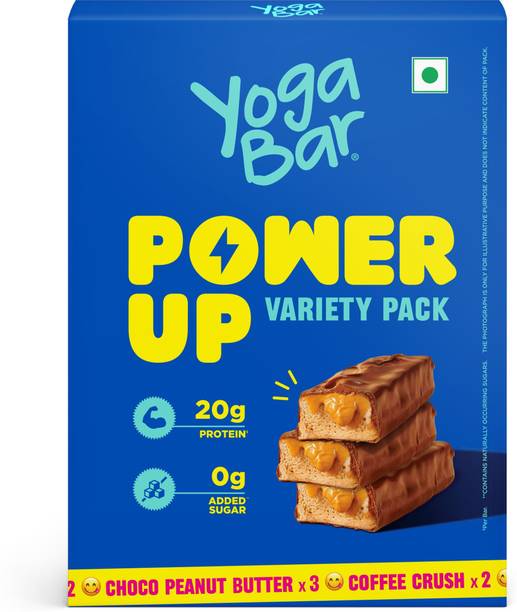 Yogabar 20g Protein, Healthy Protein Snacks, Variety Pack of 5 Protein Bars