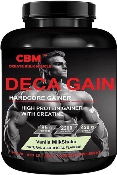 CBM Deca Gain 6 Lb Vanilla Milk Shake Weight Gainers/Mass Gainers
