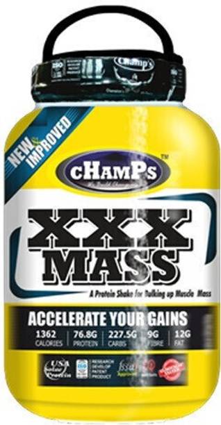 CHAMPS NUTRITION CHAMPS XXX MASS 2.7KG(6LB) Weight Gainers/Mass Gainers