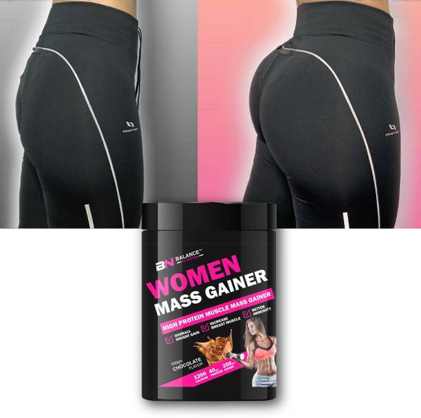 BN BALANCE NUTRITION Women Mass Gainer Powder for Weight Gain | High Calorie Protein Supplement Weight Gainers/Mass Gainers