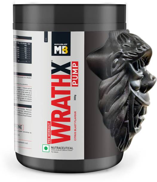MUSCLEBLAZE Pre Workout WrathX PUMP with Nitrosigine & L-Citrulline Pre Workout