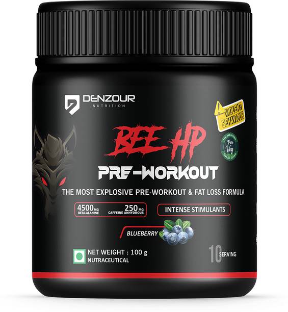 DENZOUR NUTRITION Bee-Hp Pre-Workout, Most Explosive Muscle Pump With Fat Loss Formula Pre Workout