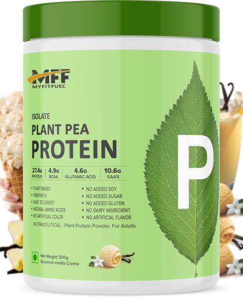 MyFitFuel Plant Pea Protein Isolate, 500gm, Gourmet Vanilla Creme Plant-Based Protein