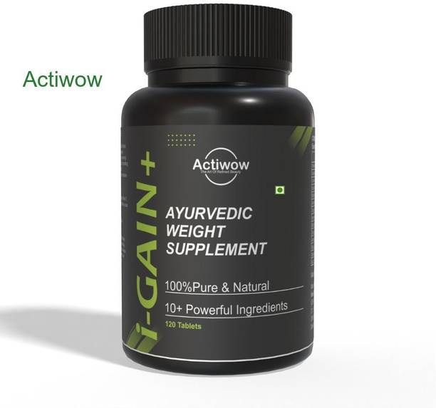 ACTIWOW i-Gain+ I Herbal Protein Gainer I Supports Muscle Development & Strength Weight Gainers/Mass Gainers