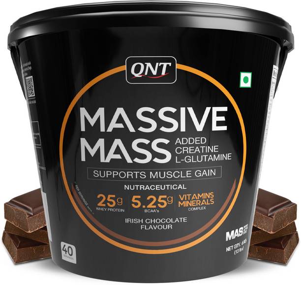QNT Massive Mass | Muscle Mass Gainer | 6kg | Irish Chocolate Weight Gainers/Mass Gainers