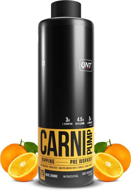 QNT CARNIPUMP, Instant Energy Drink, Fat Loss Liquid Pre-Workout Pre Workout