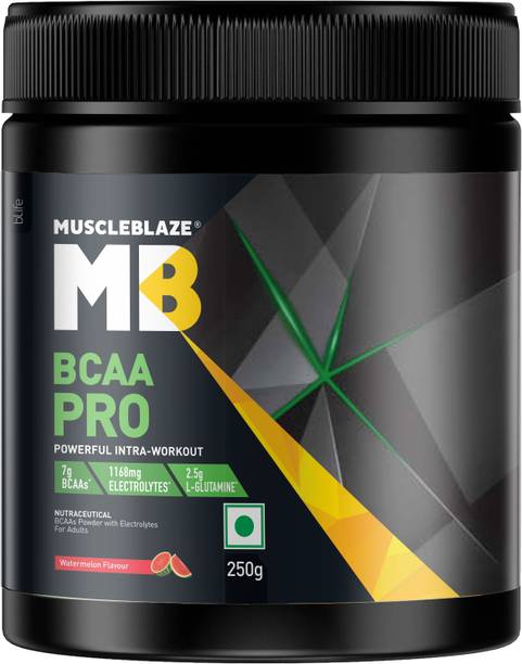 MUSCLEBLAZE Pro, Powerful Intra Workout, with 7g Vegan BCAAs, 1168.50 mg Electrolytes