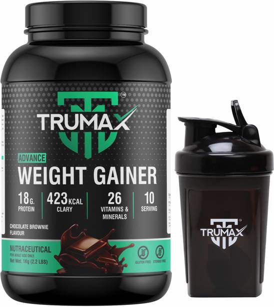 TRUMAX Advance 1.0kg with Shaker, Concentrate Protein Vitamins & Minerals Weight Gainers/Mass Gainers