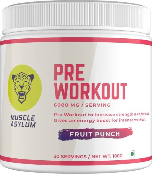 Muscle Asylum Muscle AsylumPre-Workout - 30 Servings, 180gm BCAA