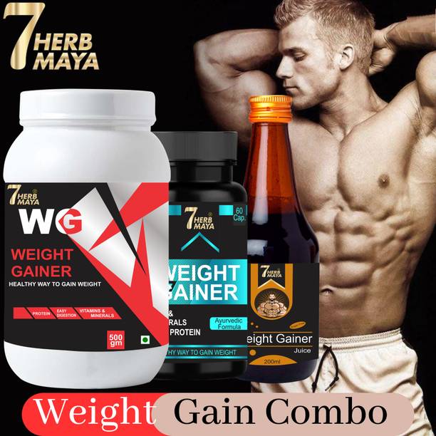 7Herbmaya Mass Gainer/Weight Gain Supplement/Mass Gain Multivitamin/Body Building Juice Weight Gainers/Mass Gainers