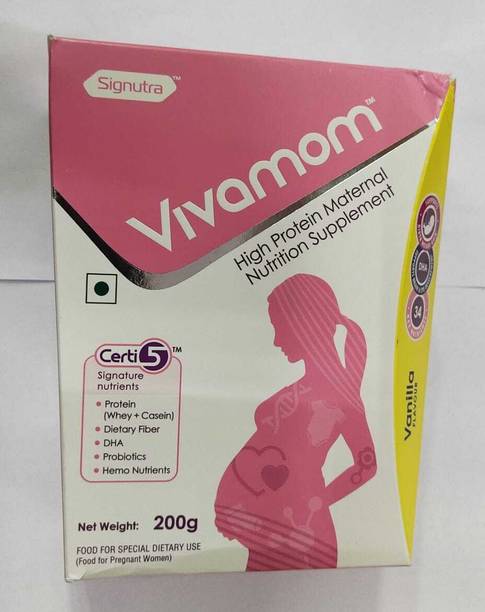vivamom Maternal Nutrition in Pregnancy & Lactation(200g, Vanila Flavored) Whey Protein