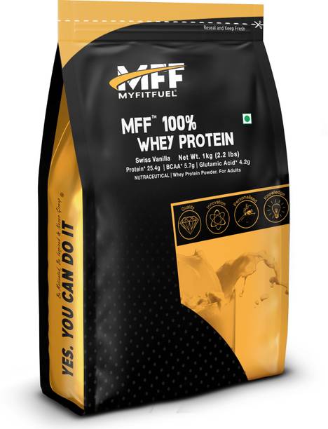 MyFitFuel MFF 100% Whey Protein 1 Kg ( 2.2 lbs ) Whey Protein
