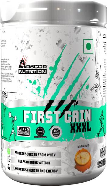 Arscor First Gain Mass Gainer| High Calorie Weight Gainer Supplement for Muscle Growth| Weight Gainers/Mass Gainers