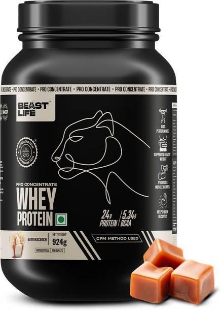 BeastLife 100% Whey Protein | 24g Protein, 5.3g BCAA | Ultrasorb Tech | High Absorption Whey Protein