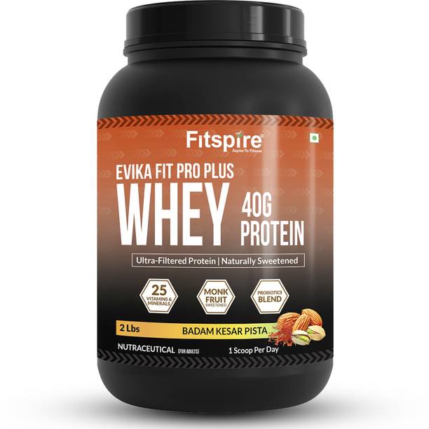 Fitspire EVIKA Fit Super Pro Plus Protein Powder - Muscle Growth and Recovery- Probiotics Whey Protein