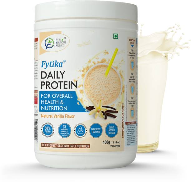 FYTIKA HEALTHCARE PRODUCTS Daily Protein |Boosts Energy & Stamina | 50g protein per 100g for Men & Women Protein Blends