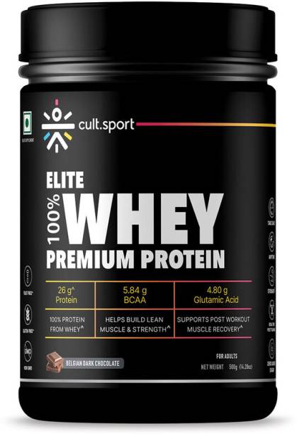 Cultsport Elite 100% Whey Isolate Blend, Belgium Dark Chocolate,500 gm Whey Protein Whey Protein