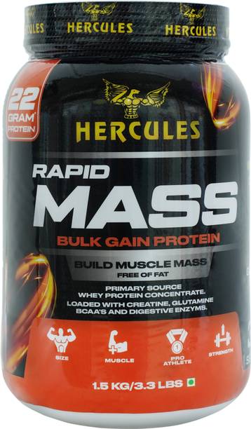 HERCULES Rapid mass bulk gain protein Weight Gainers/Mass Gainers
