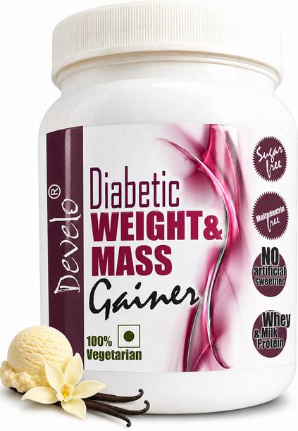 DEVELO Diabetic Protein Sugar Free Powder for Diabetes Care Weight Gainers/Mass Gainers
