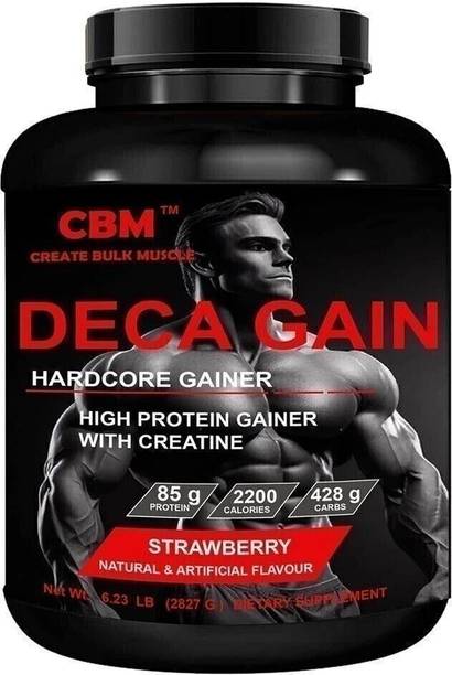 CBM Deca Gain 6 Lb Strawberry B Weight Gainers/Mass Gainers